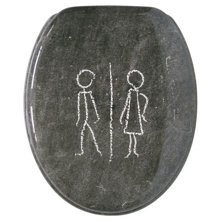 GELCO Abattant WC moule ardoise