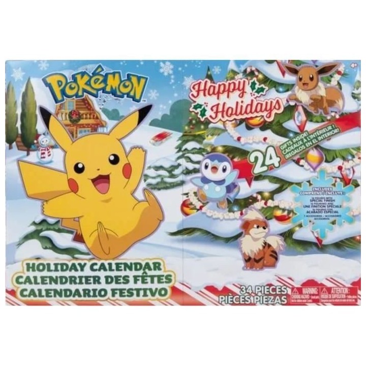 Calendrier de l'Avent Pokémon - BANDAI - 24 figurines inédites - Pou