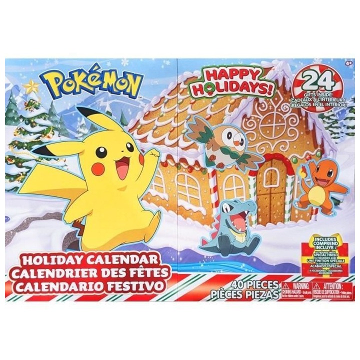 Calendrier de l'Avent Pokémon - BANDAI - 24 figurines inédites - Pou