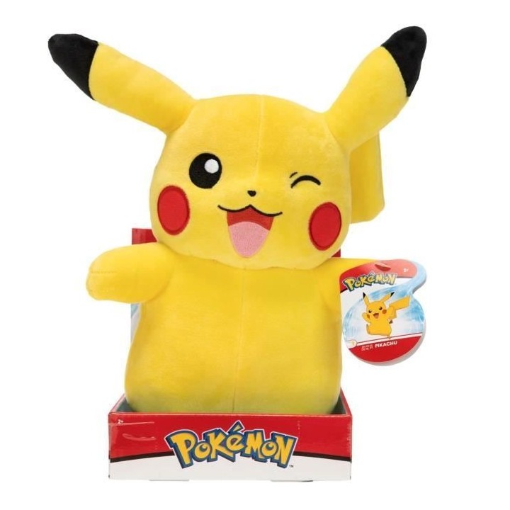 Bandai - Peluche Pikachu - Pokémon - 30 cm