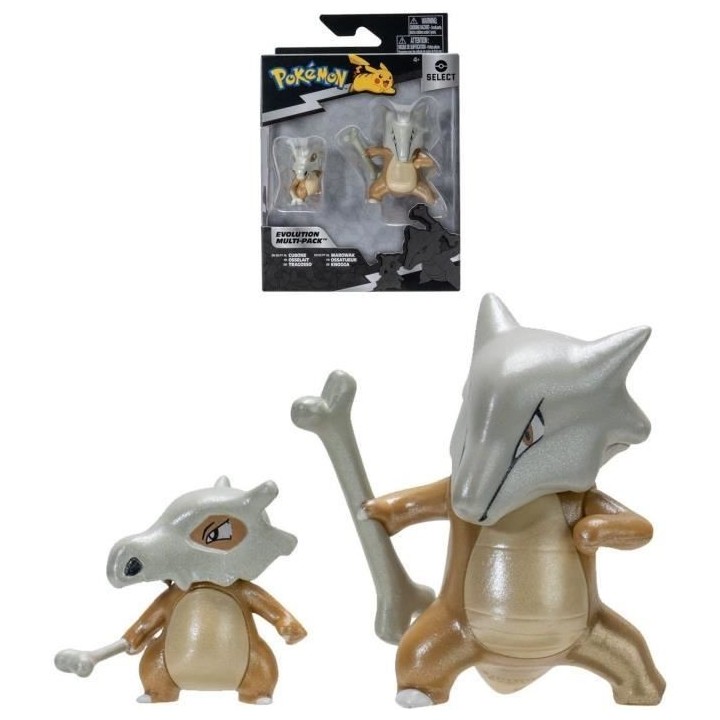 Figurines Pokémon Osselait et Ossatueur - Pack évolution - BANDAI
