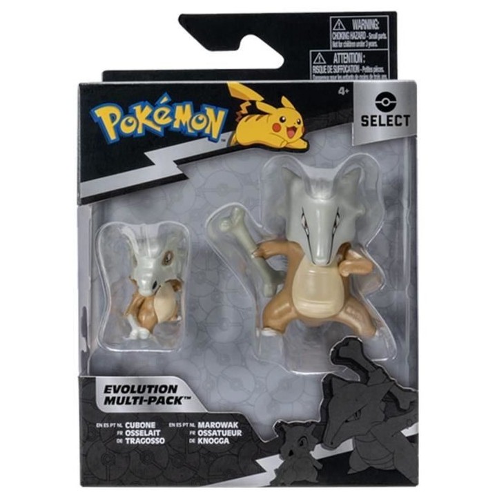 Figurines Pokémon Osselait et Ossatueur - Pack évolution - BANDAI
