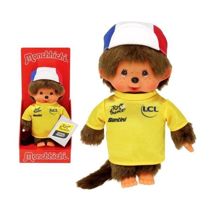 Peluche Monchhichi Tour de France - 20 cm - BANDAI