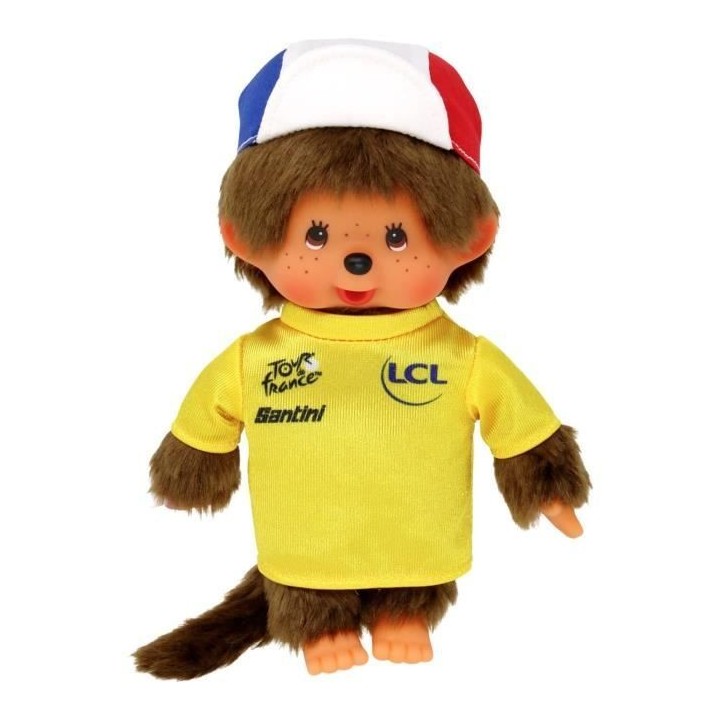 Peluche Monchhichi Tour de France - 20 cm - BANDAI