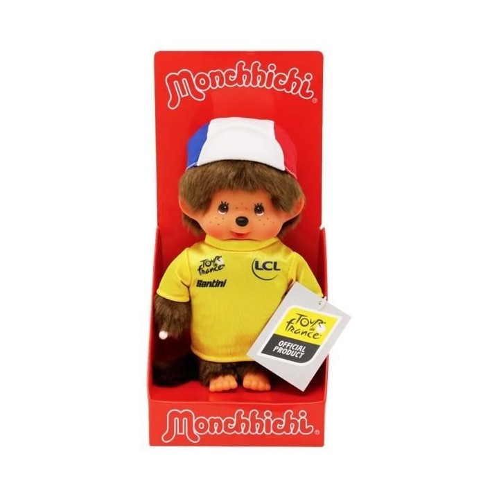 Peluche Monchhichi Tour de France - 20 cm - BANDAI