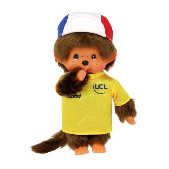 Peluche Monchhichi Tour de France - 20 cm - BANDAI
