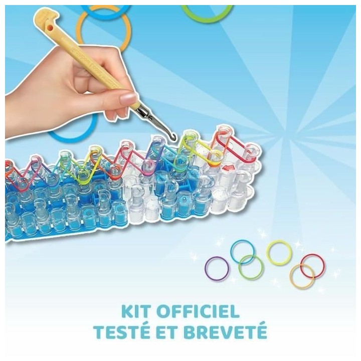 Rainbow Loom Original - Bandai - Métier a tisser avec 600 élastiques