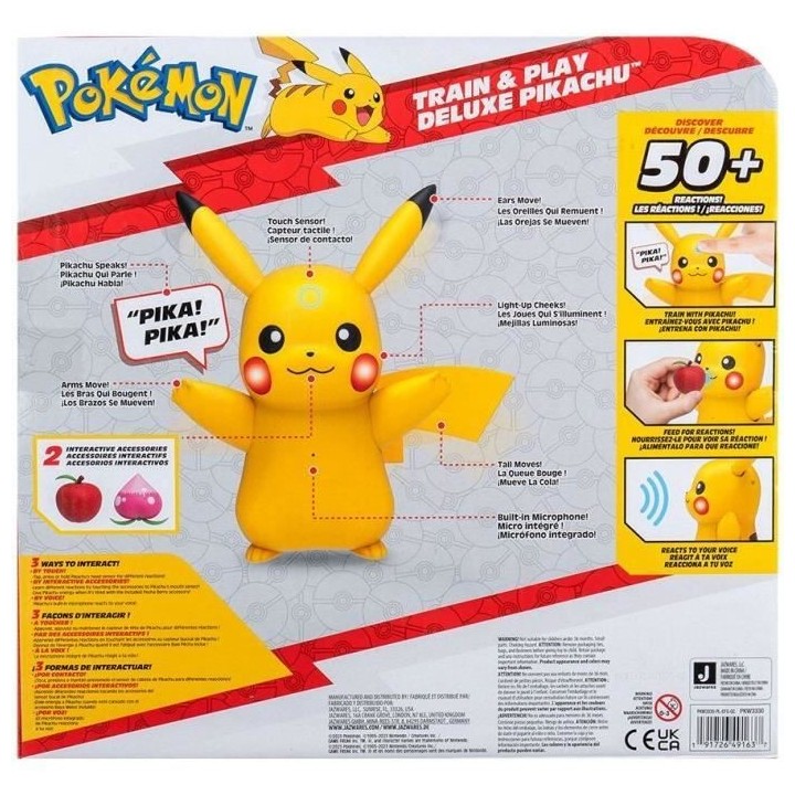 Figurine miniature - BANDAI - Pokémon Pikachu interactif et ses acces