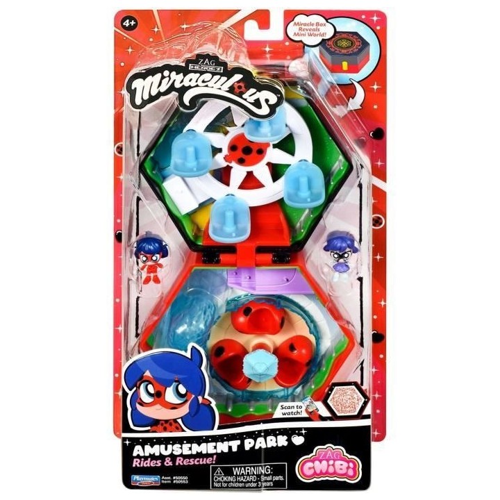 BANDAI - Miraculous Ladybug - Mini univers Chibi Parc d'attractions -