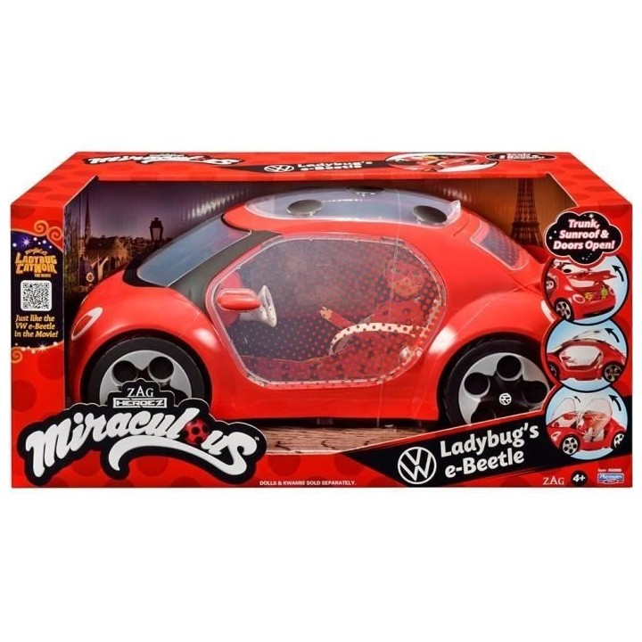 Voiture Miraculous Ladybug - Volkswagen e-Beetle de Ladybug - Bandai