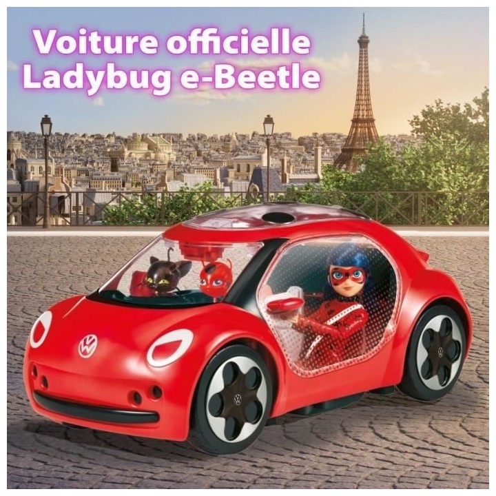 Voiture Miraculous Ladybug - Volkswagen e-Beetle de Ladybug - Bandai