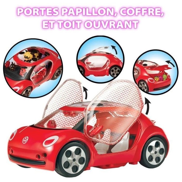 Voiture Miraculous Ladybug - Volkswagen e-Beetle de Ladybug - Bandai