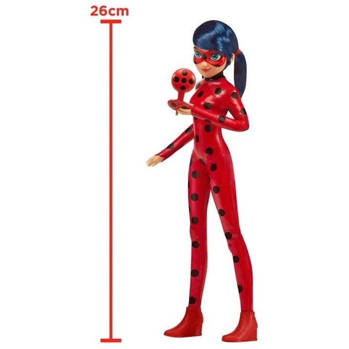 BANDAI - Miraculous Ladybug - Poupée mannequin 26 cm - Ladybug avec s