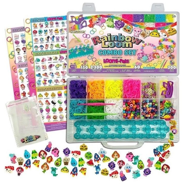 Bandai - Rainbow Loom Combo Set – Fabrication de bracelets - Métier