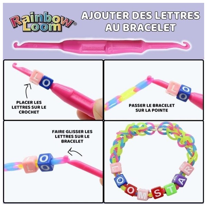 Bandai - Rainbow Loom Combo Set – Fabrication de bracelets - Métier