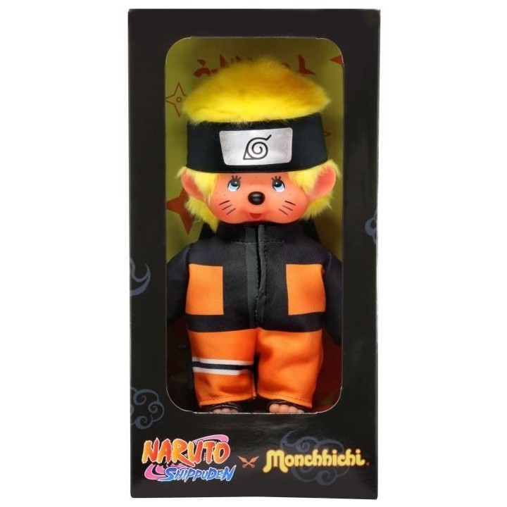 Bandai - Monchhichi - Peluche Monchhichi Naruto Shippuden - Peluche to