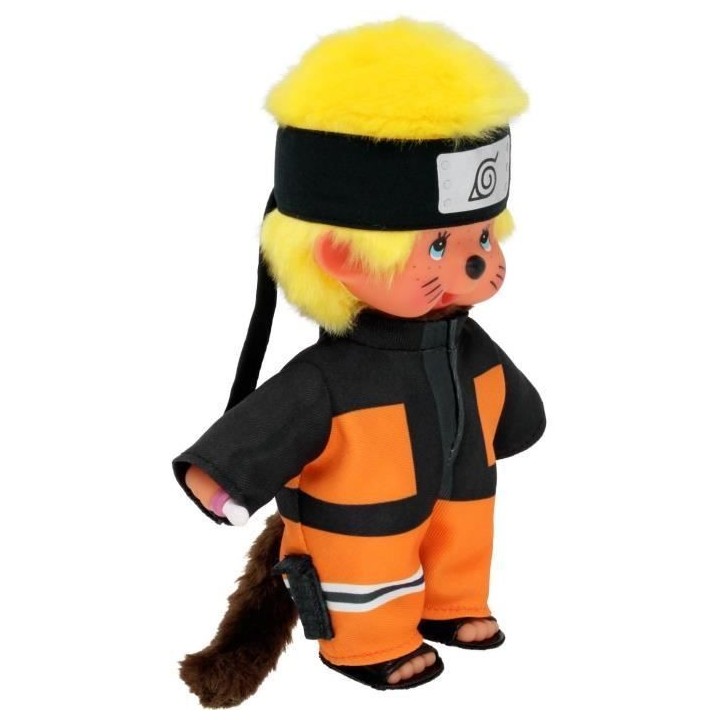 Bandai - Monchhichi - Peluche Monchhichi Naruto Shippuden - Peluche to