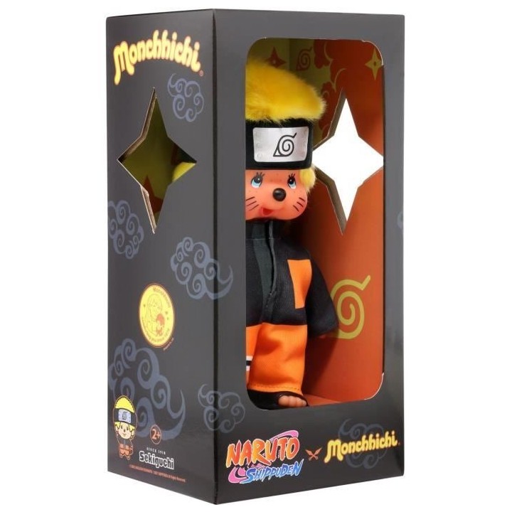 Bandai - Monchhichi - Peluche Monchhichi Naruto Shippuden - Peluche to