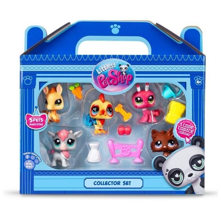 BANDAI - Littlest Pet Shop - Collector Set Theme de la ferme - 5 anima