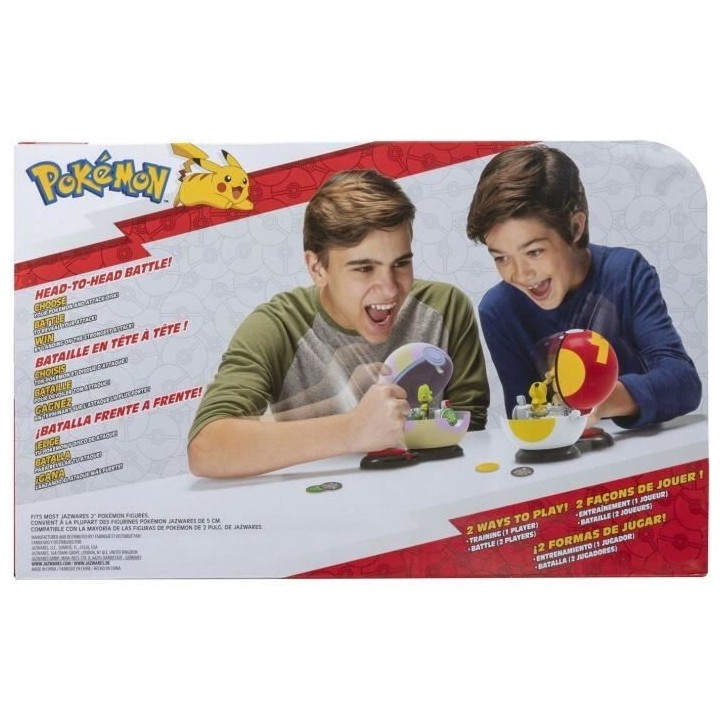 2 Poké Balls avec leur Pokémon et 6 disques d'attaques - BANDAI - Po