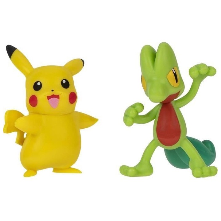 2 Poké Balls avec leur Pokémon et 6 disques d'attaques - BANDAI - Po