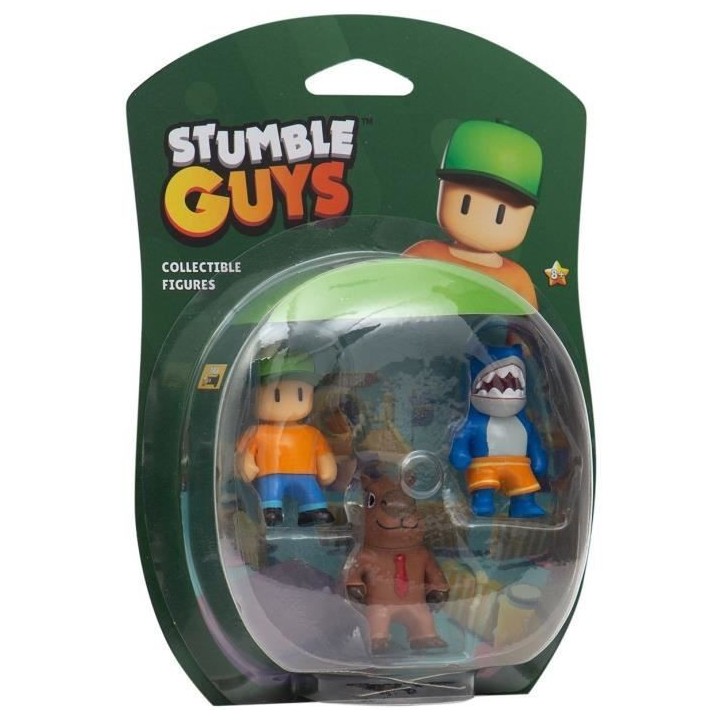 BANDAI - Stumble Guys - Collectible Figures 3 pack - Blister