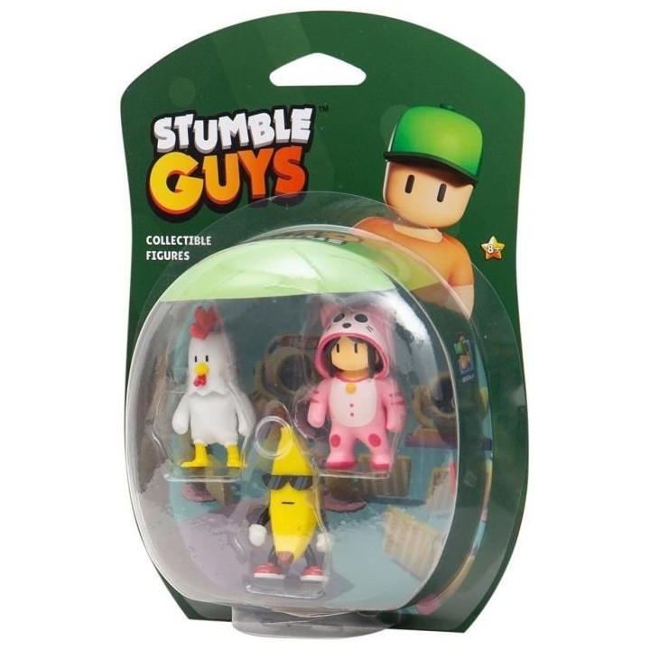 BANDAI - Stumble Guys - Collectible Figures 3 pack - Blister
