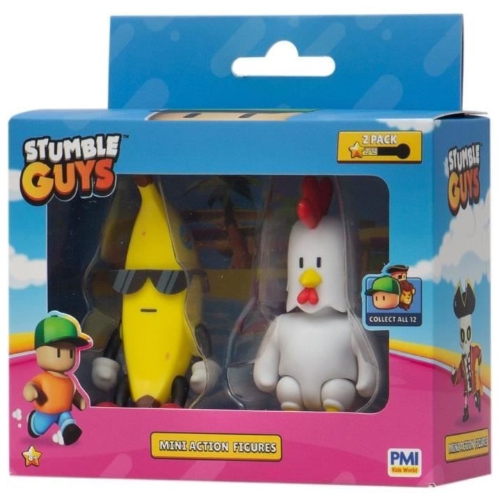 BANDAI - Stumble Guys - Mini Action figures 2 pack - Window box