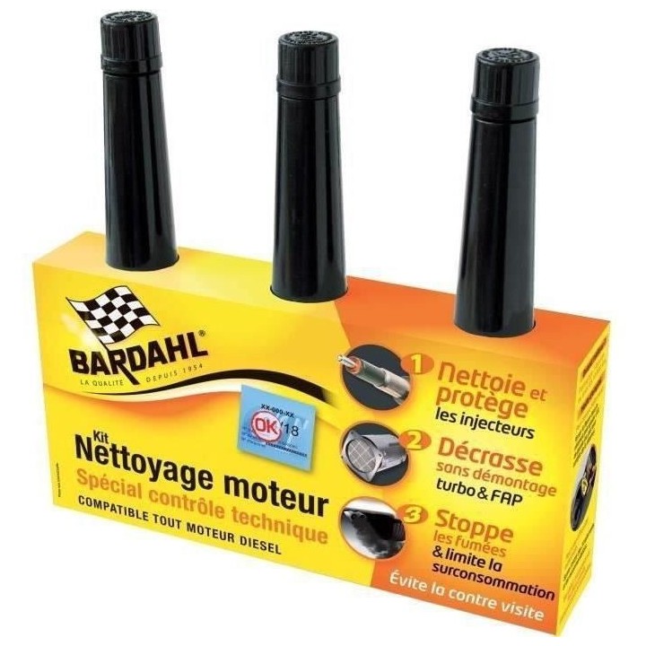 BARDAHL Kit Nettoyage contrôle technique Diesel