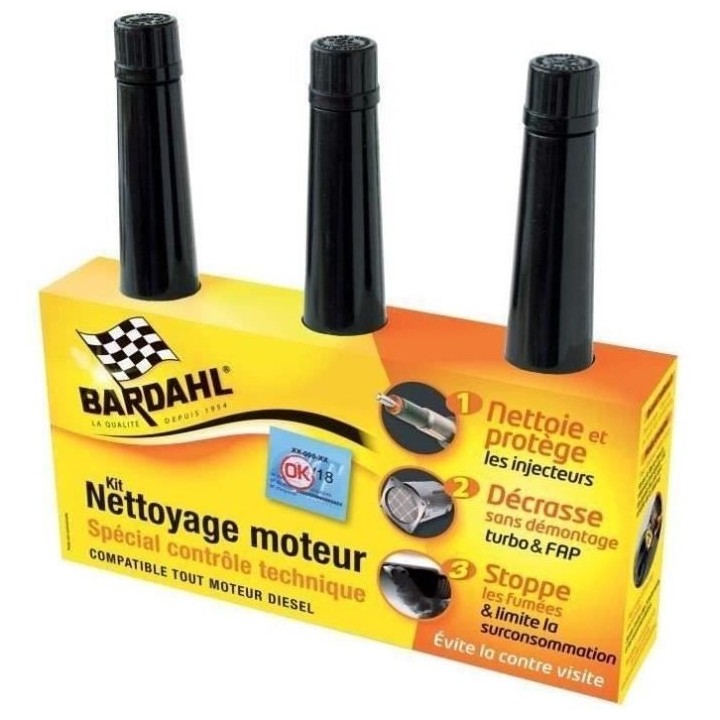 BARDAHL Kit Nettoyage contrôle technique Diesel