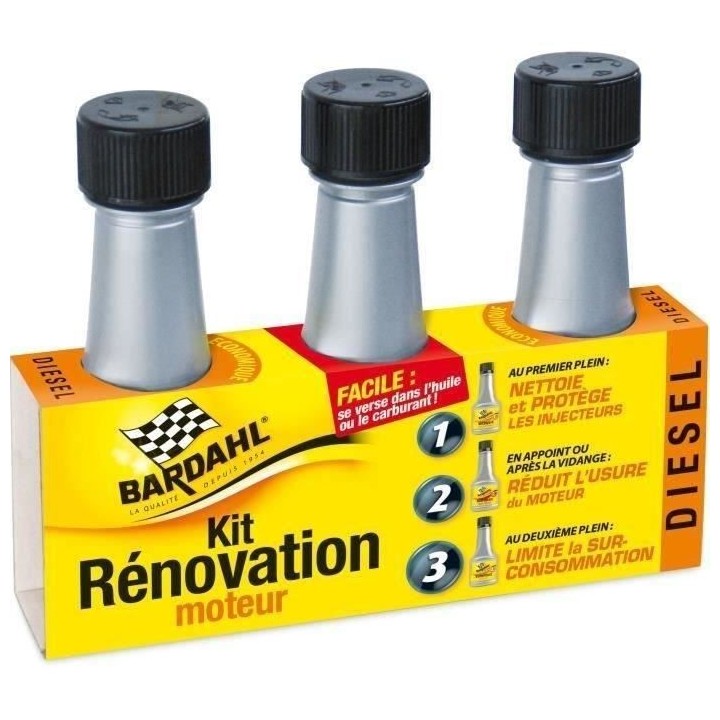 BARDAHL Tripack rénovation moteur Diésel
