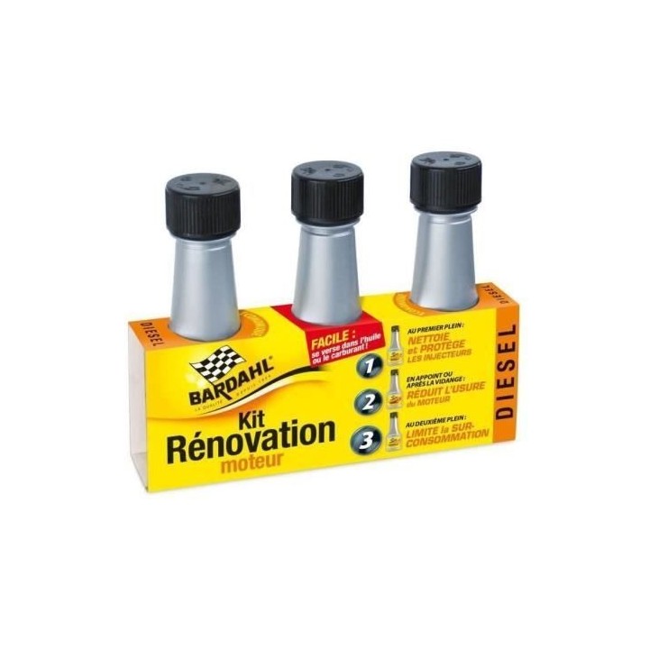 BARDAHL Tripack rénovation moteur Diésel