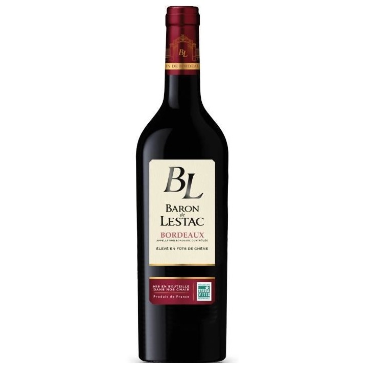 Baron de Lestac 2019 Bordeaux - Vin rouge de Bordeaux - Terra Vitis