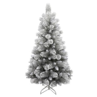 AUTOUR DE MINUIT Sapin argenté avec flocage - 587 branches - H180cm