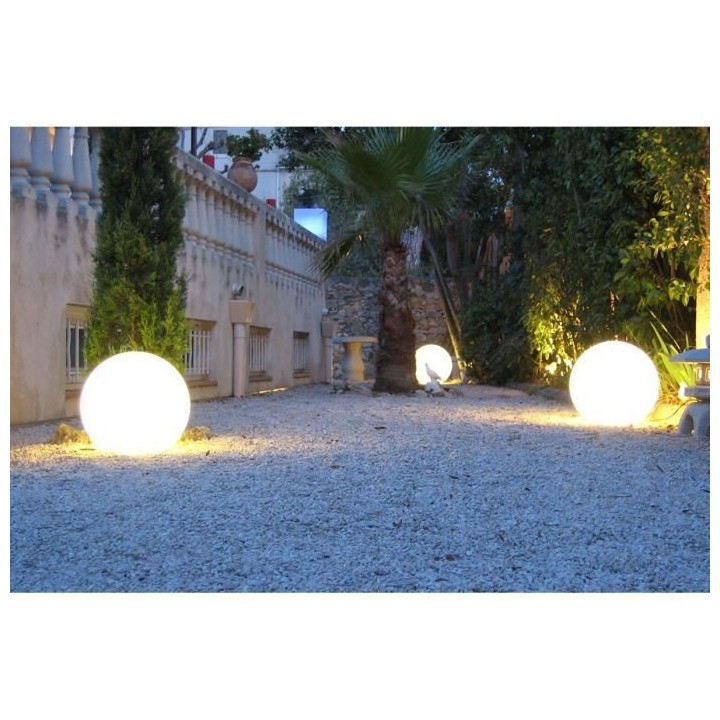 LUMISKY - Boule lumineuse filaire pour extérieur LED - blanc BOBBY -