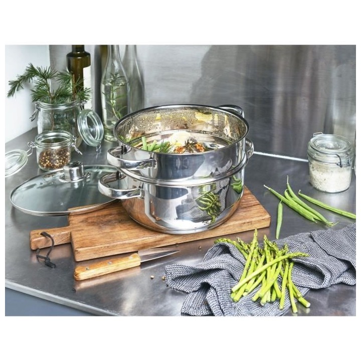 Combiné vapeur BAUMALU - 24 cm - 2 corps