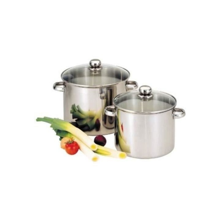 BAUMALU Traiteur inox + couvercle verre - 28 cm