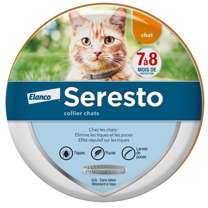 SERESTO Chat Collier Anti-Puces et Anti-Tiques lot de 2 - Protection 7