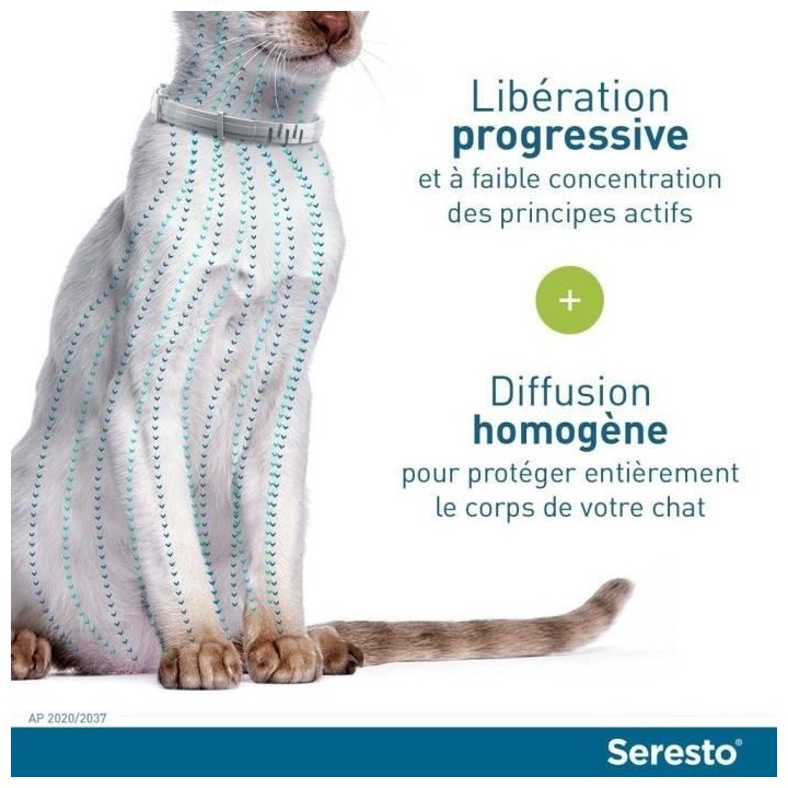 SERESTO Chat Collier Anti-Puces et Anti-Tiques lot de 2 - Protection 7