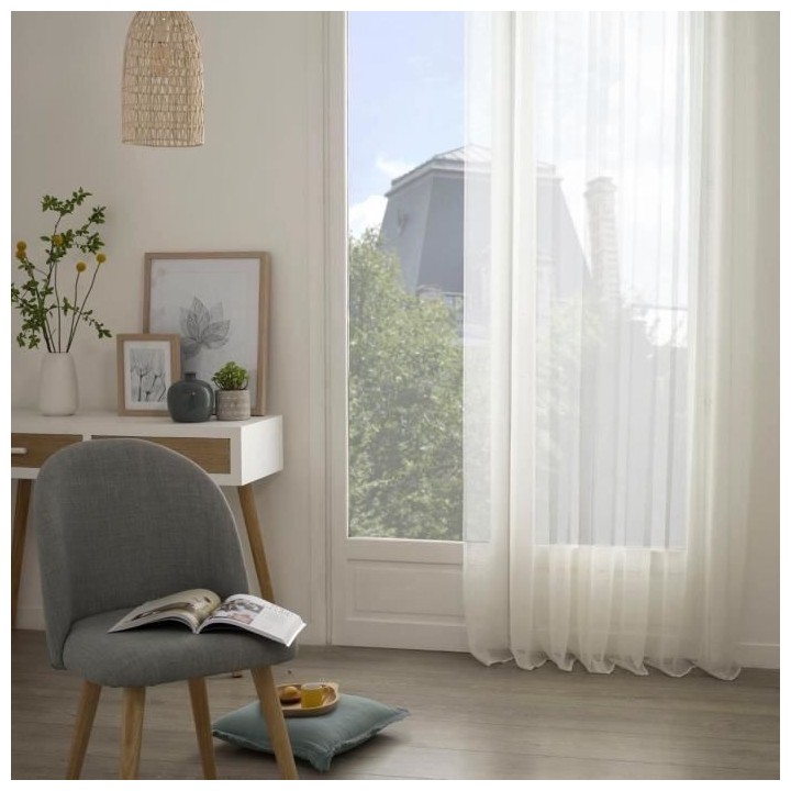 Voilage Moly - 135x240 - Ivoire