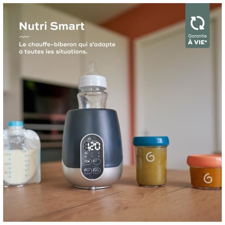 BABYMOOV Chauffe biberon nomade maison/voiture NutriSmart - Programmab