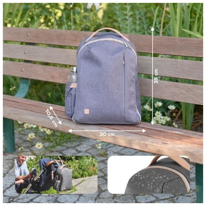 Babymoov Sac a dos a langer Le Pyla, avec grande poche isotherme - Mat