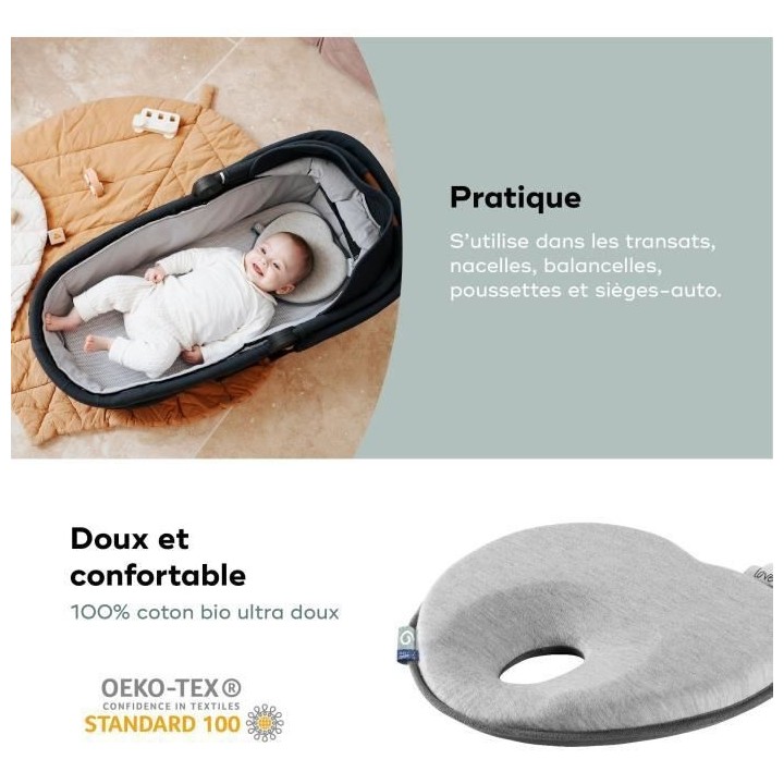 BABYMOOV Support de tete morphologique pour bébé Lovenest Original,