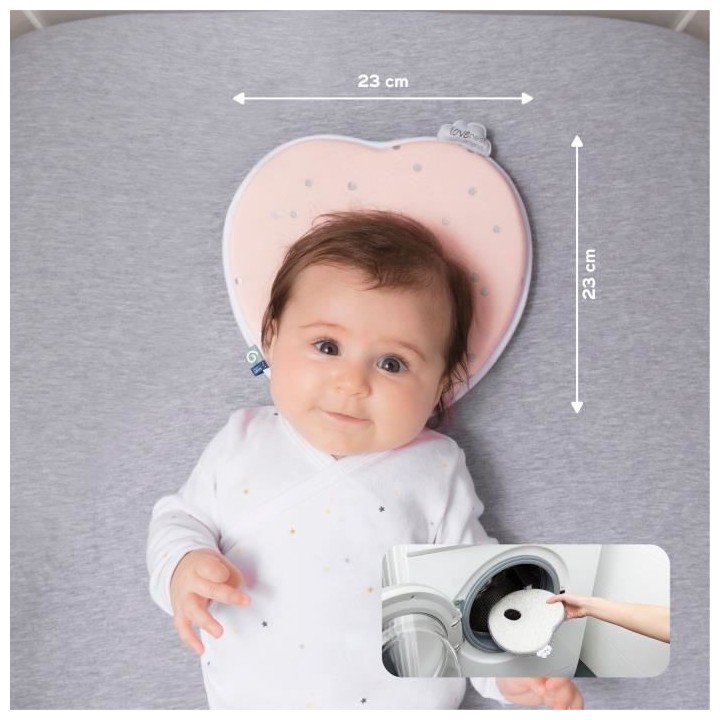 Babymoov Support de tete ergonomique Lovenest Original, Pinky