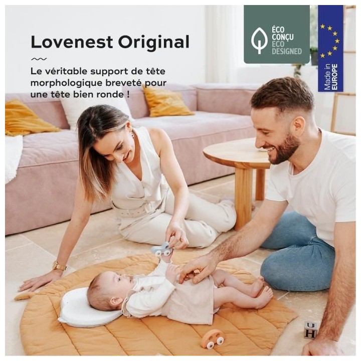Babymoov Support de tete ergonomique Lovenest Original, White