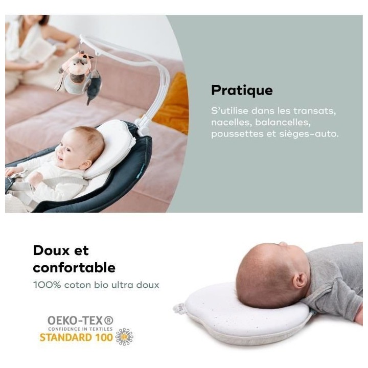 Babymoov Support de tete ergonomique Lovenest Original, White
