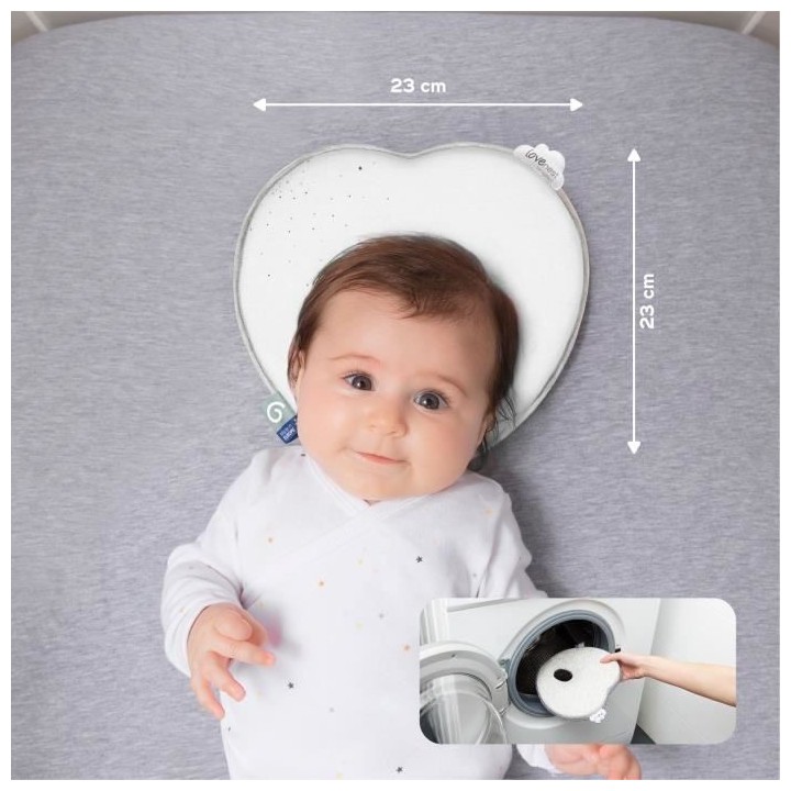 Babymoov Support de tete ergonomique Lovenest Original, White