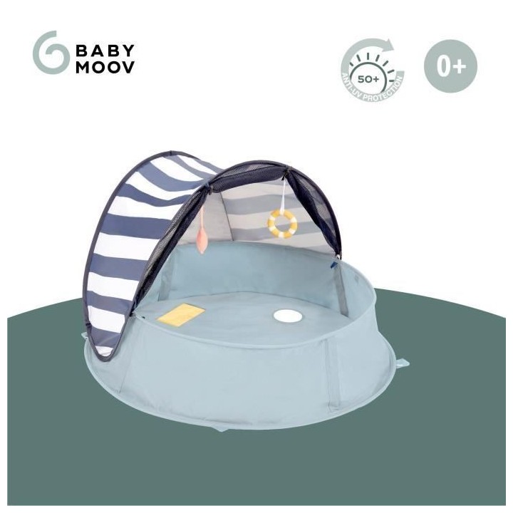 BABYMOOV Aquani mariniere 3 en 1, aire de jeux, piscine & lit d'appoin