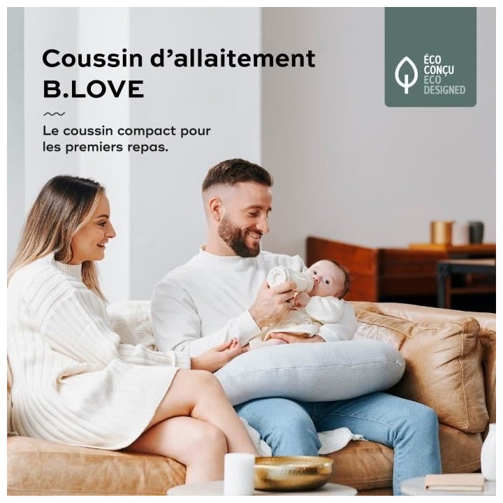 BABYMOOV B.LOVE Coussin de maternité et allaitement, certifié oeko-T