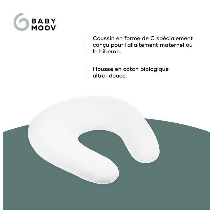 BABYMOOV B.LOVE Coussin de maternité et allaitement, certifié oeko-T